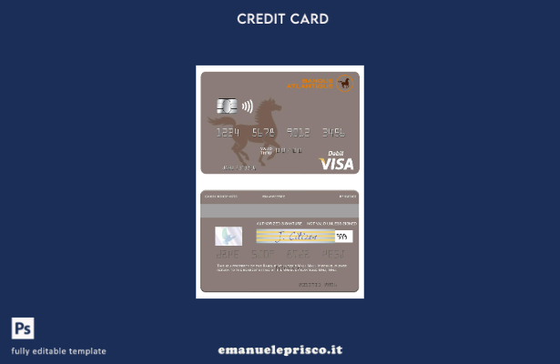 modello di carta di debito visto Mali Banque Atlantique Mali stile verificato
